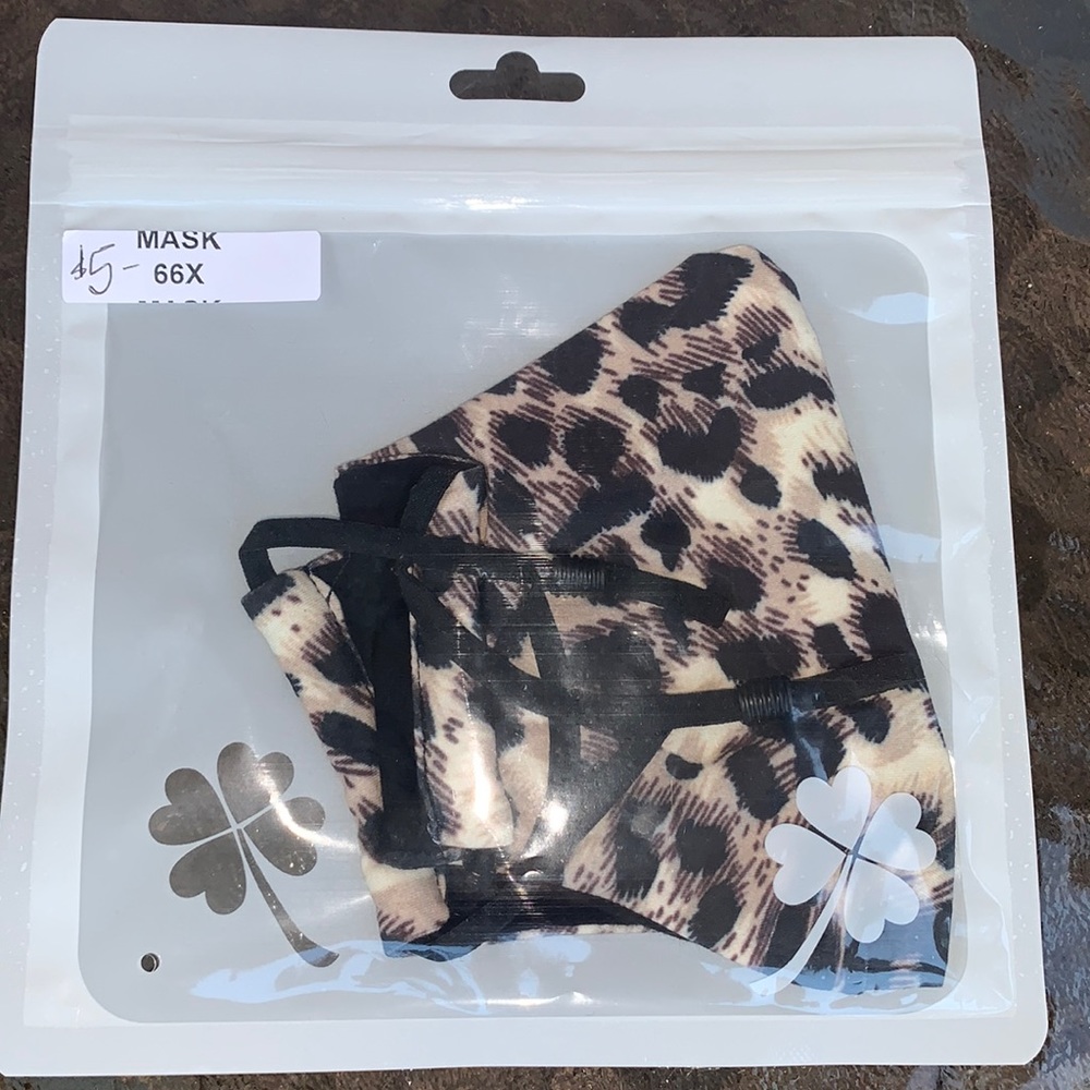 Animal print face mask